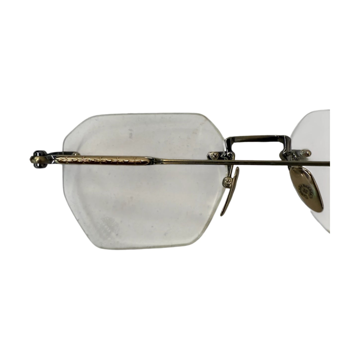 Chrome Hearts Hole Shot Sunglasses gold