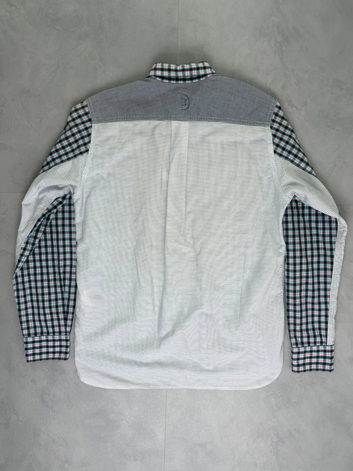 JUNYA WATANABE COMME MAN PATCHWORK SHIRT - (USED) - XS