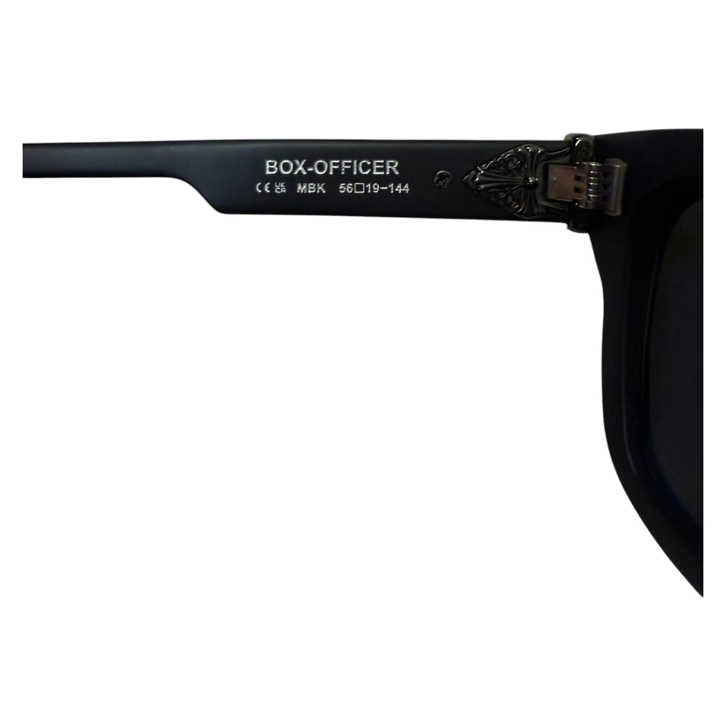 Chrome Hearts Box Officer Sunglasses matte black