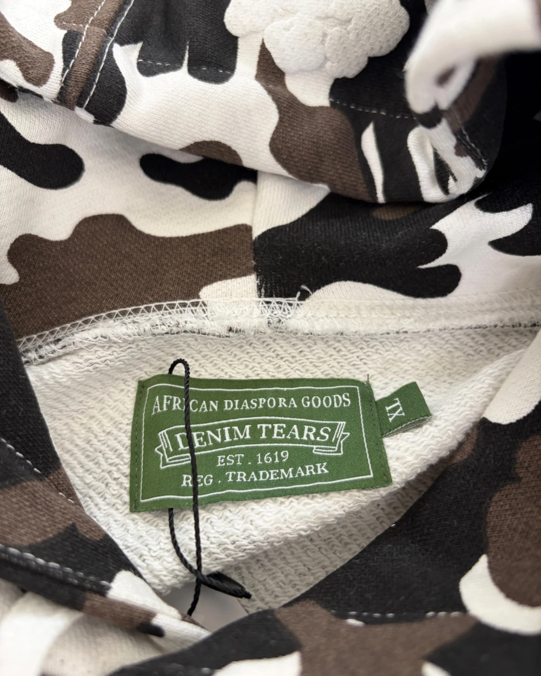 Denim Tears Arctic Camo Cotton Wreath Hoodie – XL