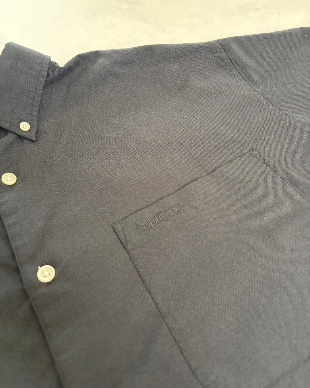Supreme Button Up Shirt black – S