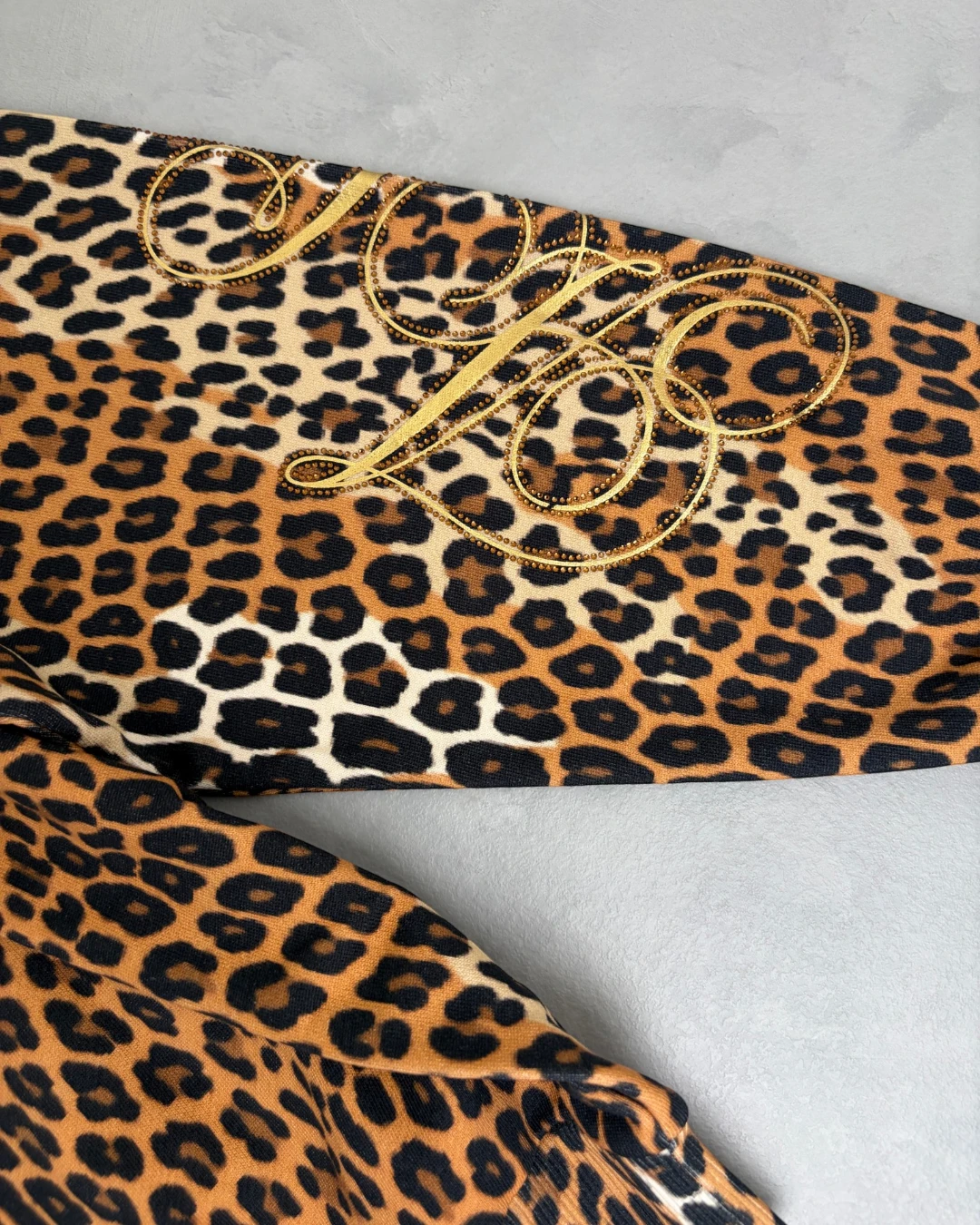 Denim Tears Leopard Print Zip Up Hoodie – S