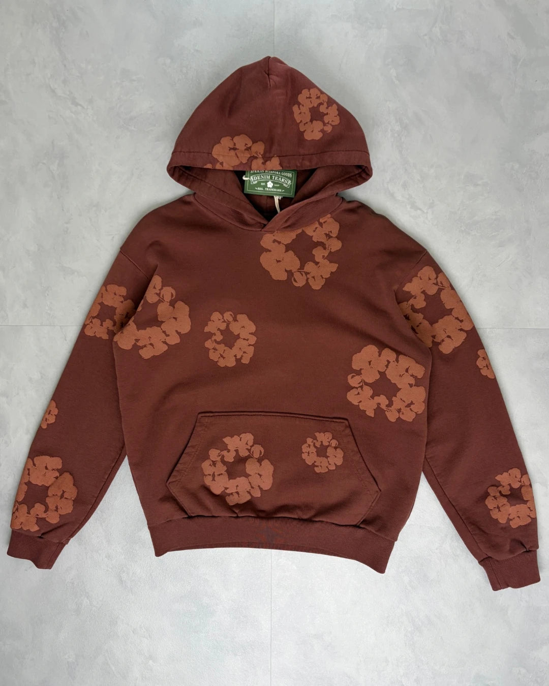 Denim Tears Mono Cotton Wreath Hoodie brown - S