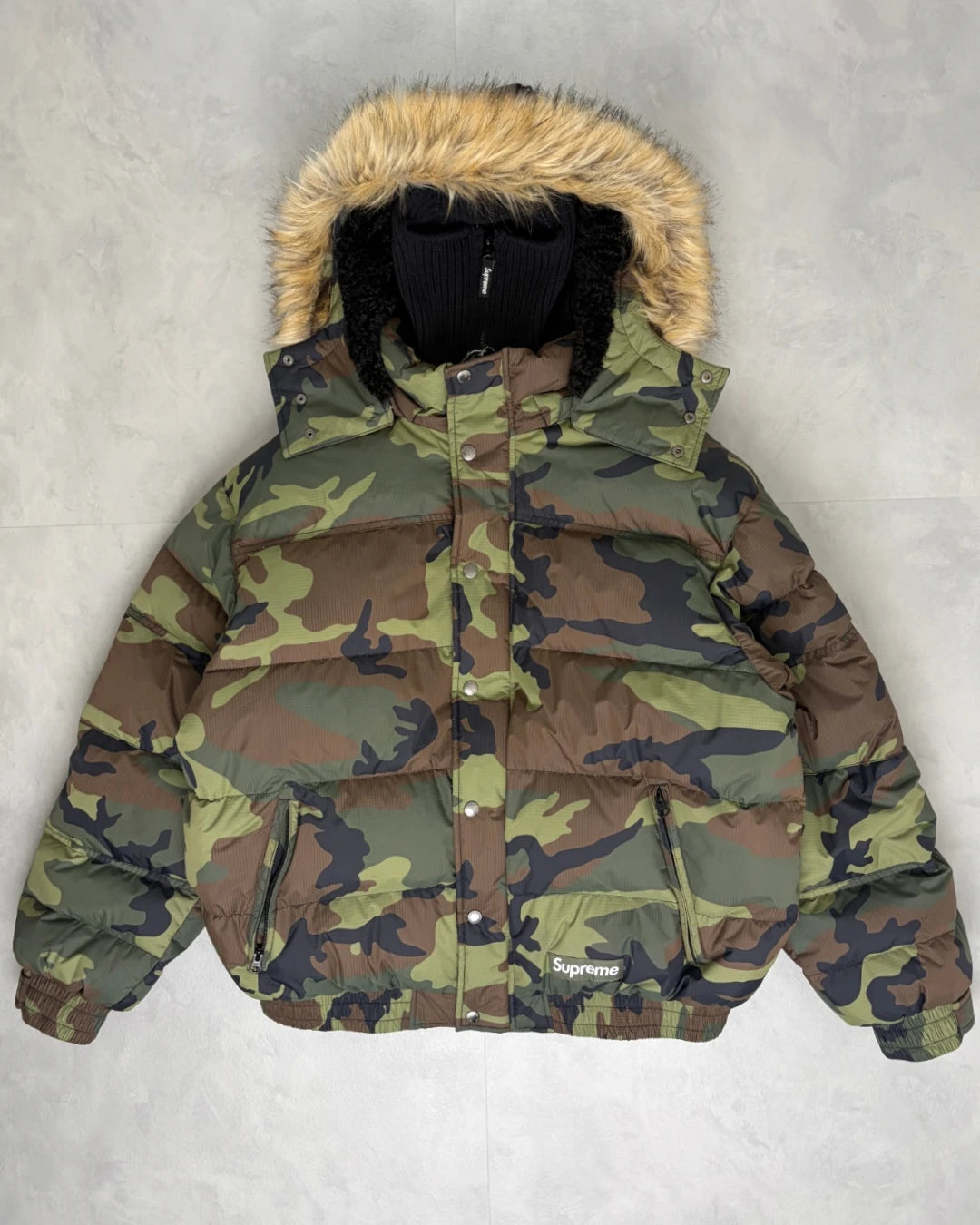 SUPREME Filldown Puffer Jacket Camo - (NEW) - XL