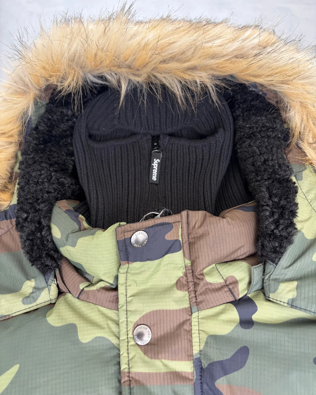 SUPREME Filldown Puffer Jacket Camo - (NEW) - XL