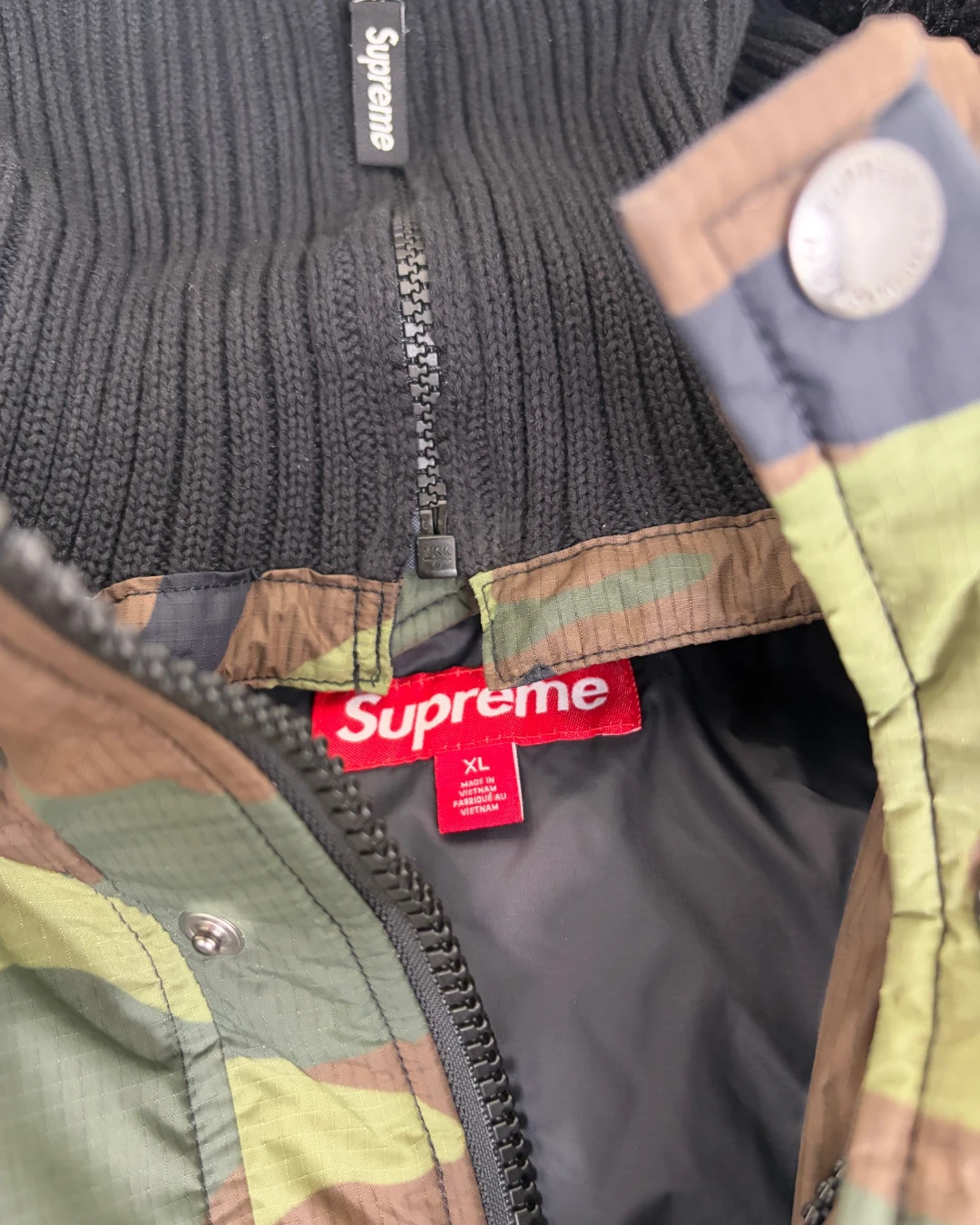 SUPREME Filldown Puffer Jacket Camo - (NEW) - XL