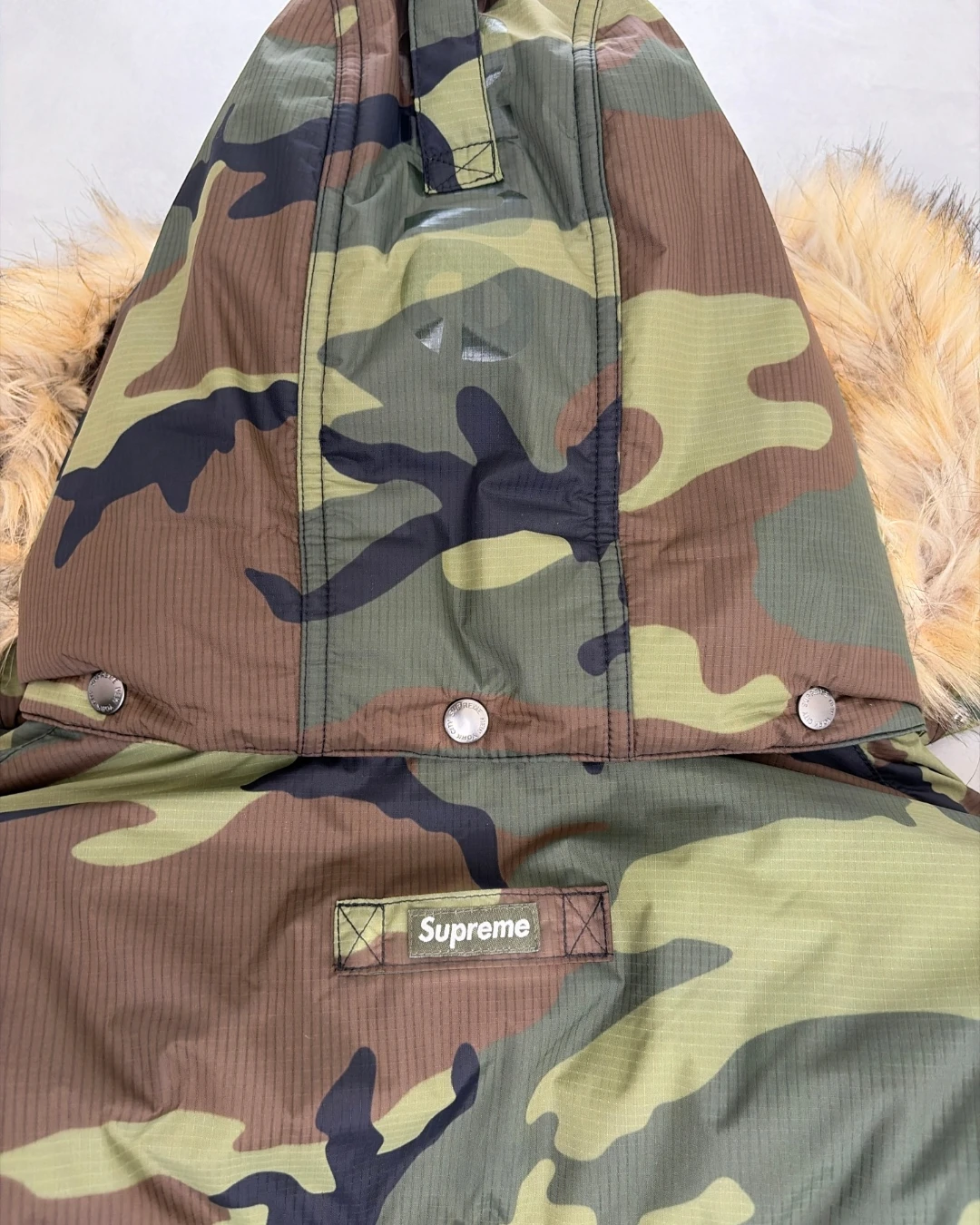 SUPREME Filldown Puffer Jacket Camo - (NEW) - XL