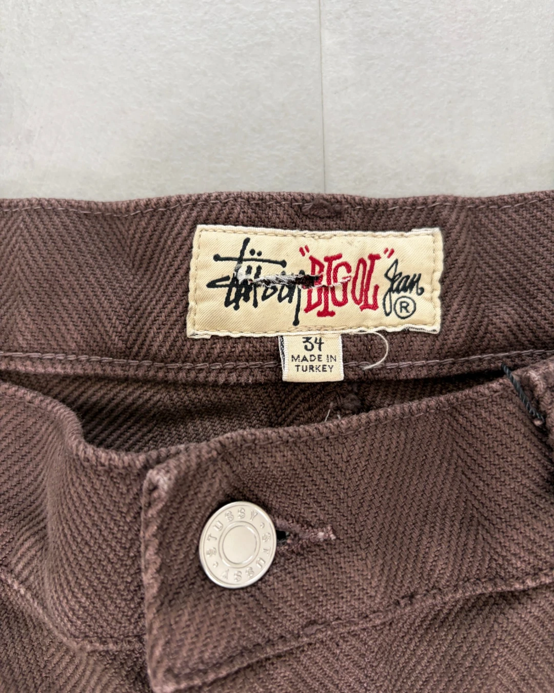 Stussy Big Ol Canvas Jeans brown – W34