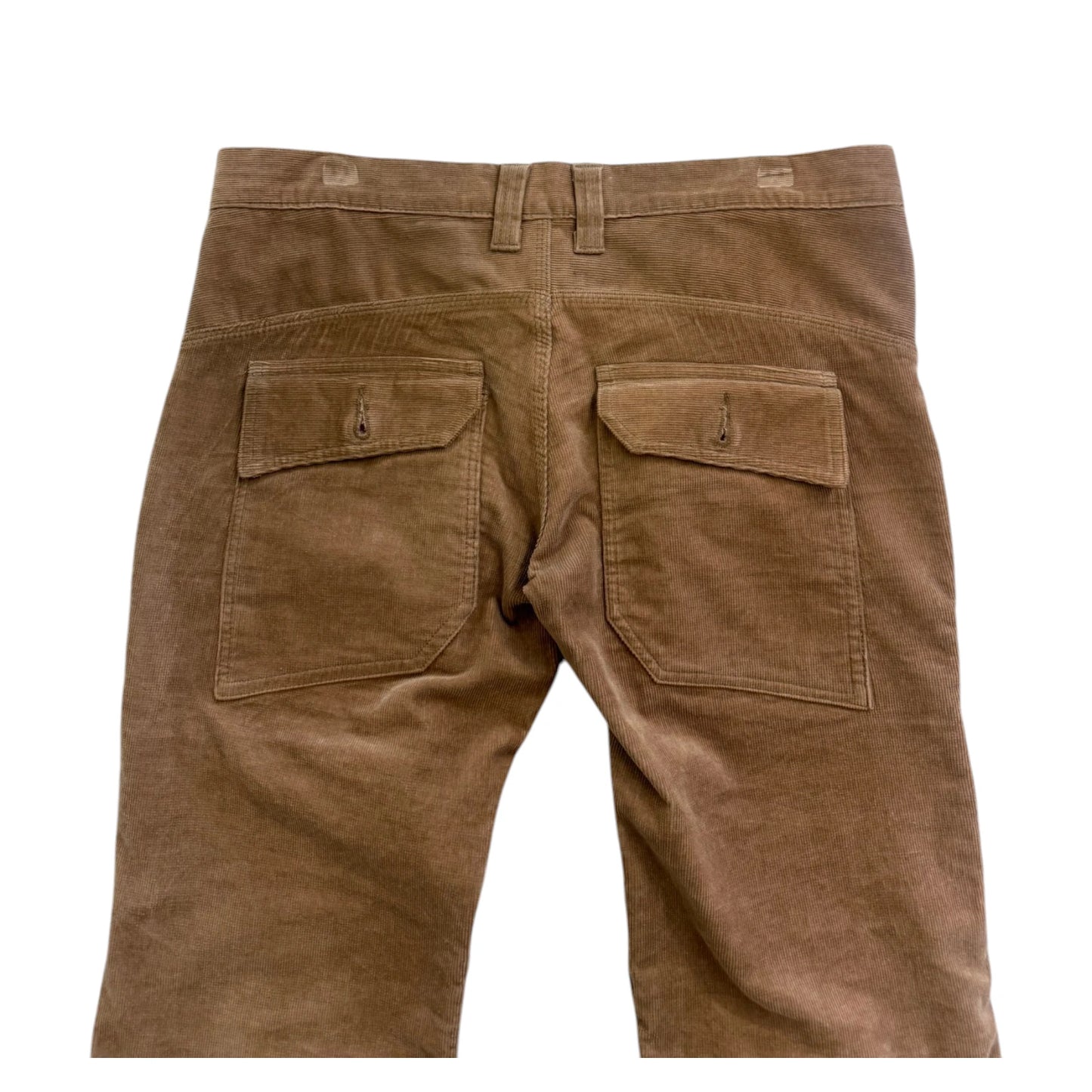 Livertine Tokyo Underground Corduroy Cargo Flare Trousers brown - L