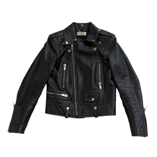 YSL No Smoking Leather Jacket - EU38