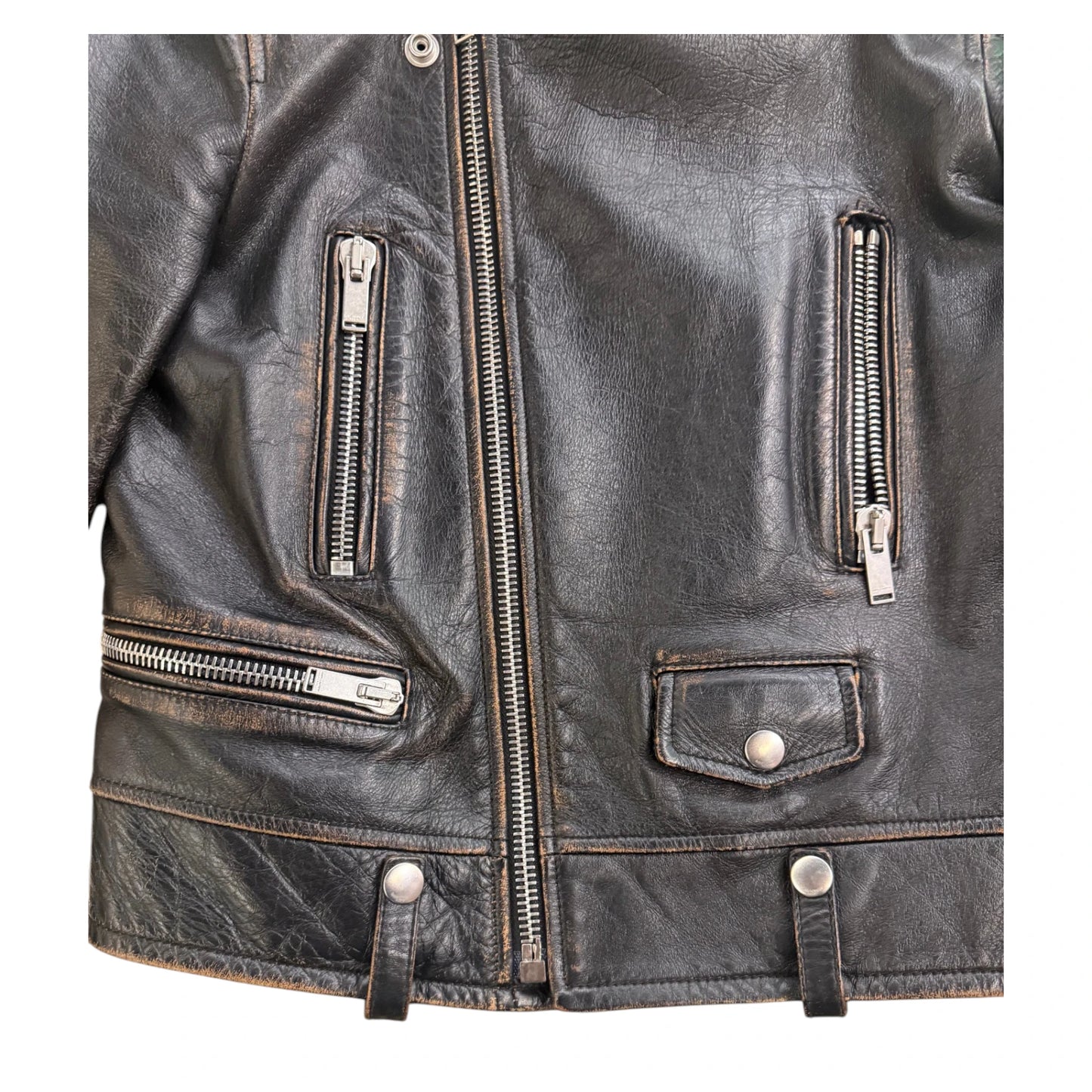 YSL No Smoking Leather Jacket - EU38