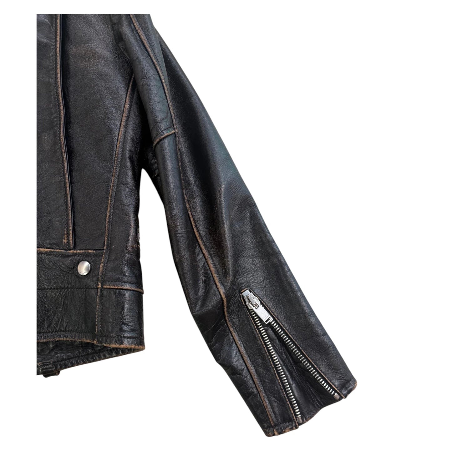 YSL No Smoking Leather Jacket - EU38
