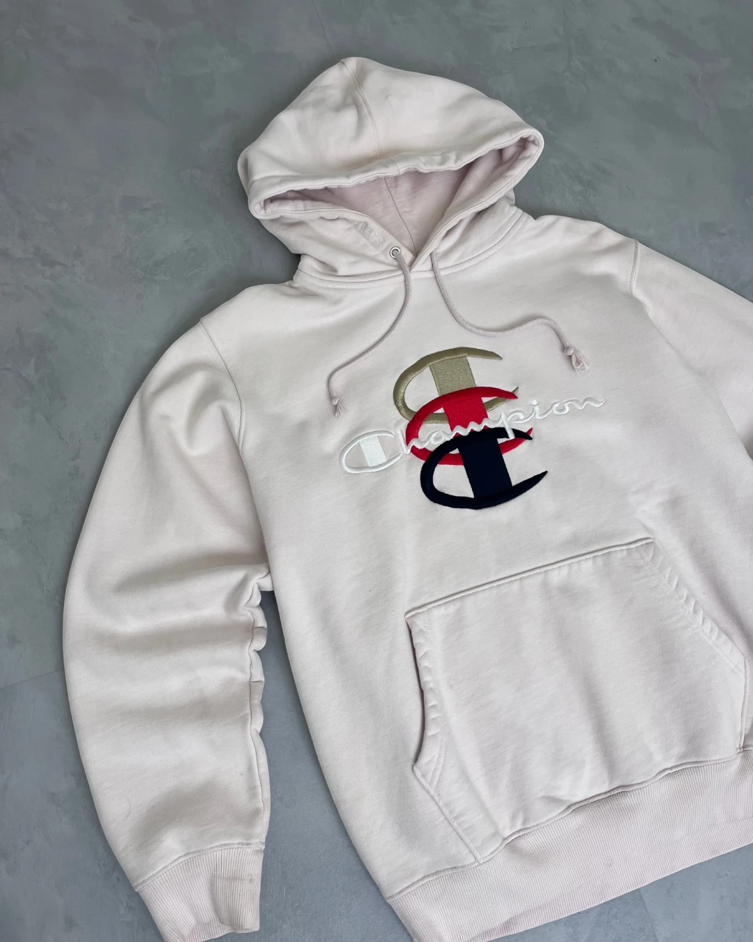 Supreme x Champion Hoodie pink – (GRADE A) / M