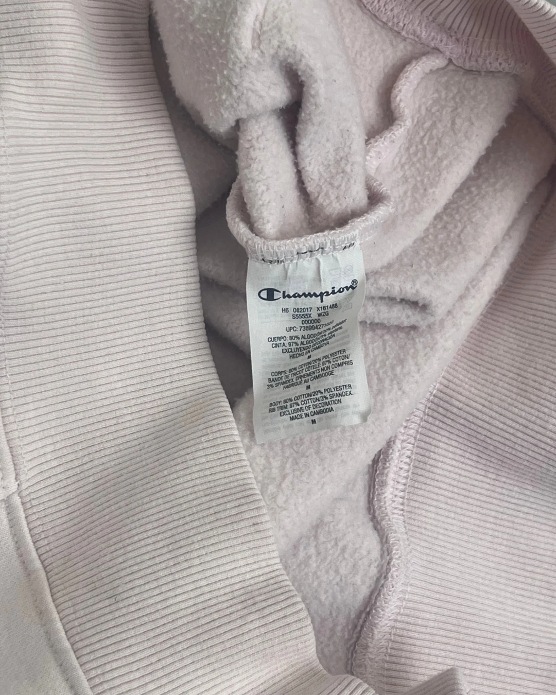 Supreme x Champion Hoodie pink – (GRADE A) / M