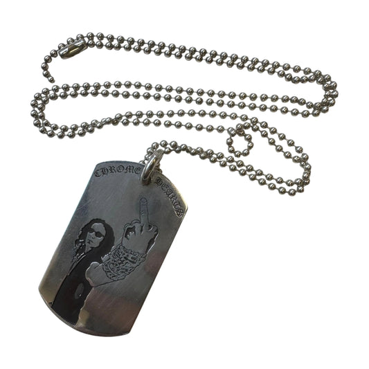 CHROME HEARTS x Richard Stark American Flag Tag Necklace - O/S