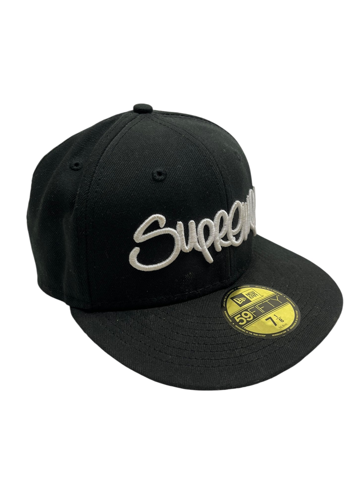 Supreme New Era Handstyle Black Cap - (GRADE A) 7 1/8