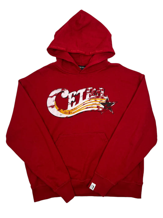 Cetra Visions Star Hoodie Red - (NEW) L