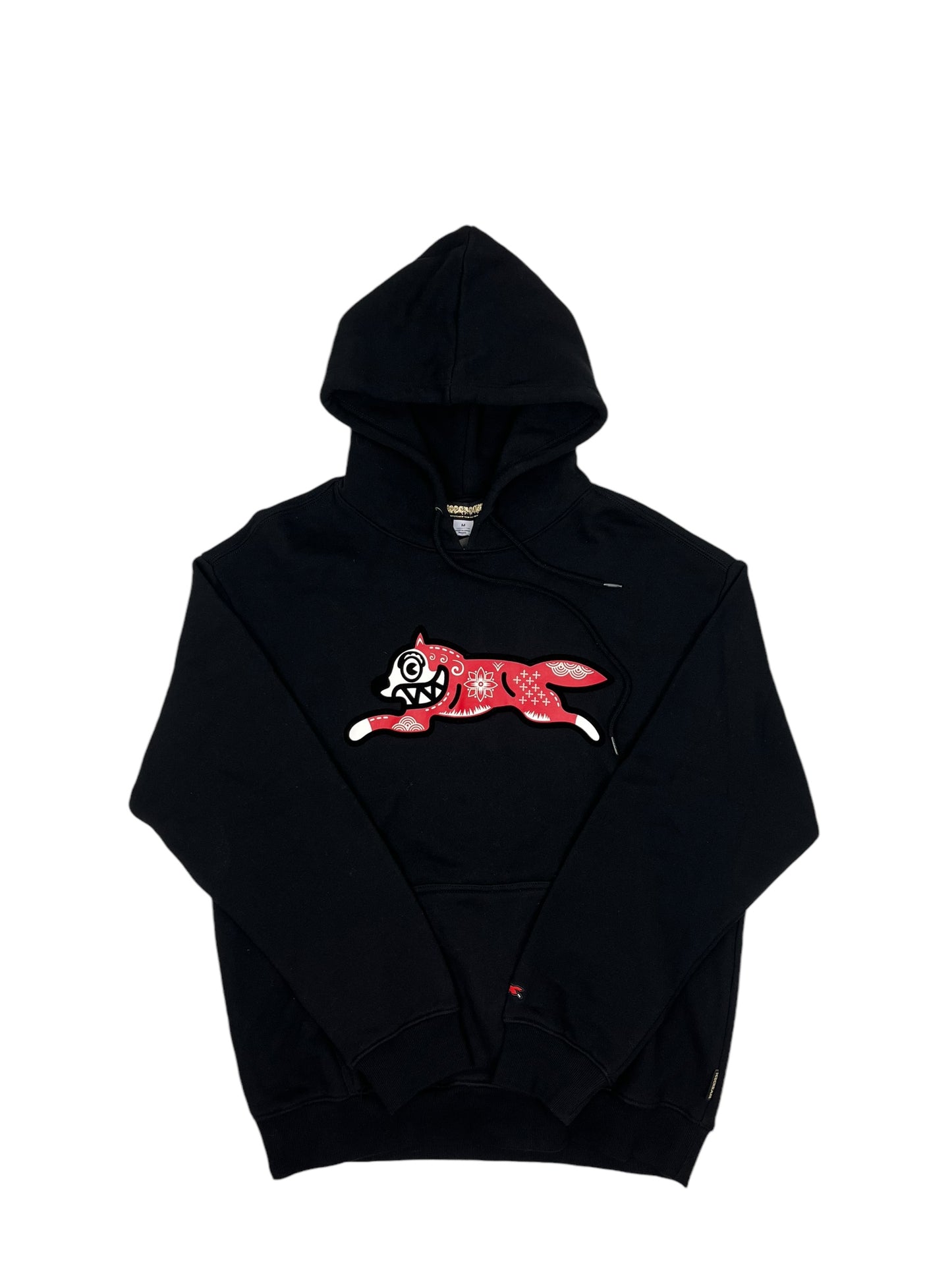 BBC Ice Cream Running Dog Black/Red Bandana Hoodie - (NEW)