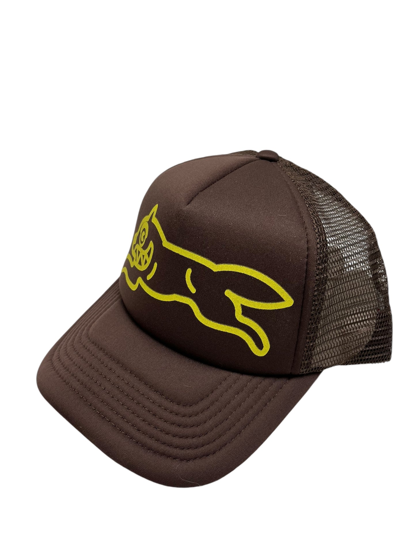 BBC Ice Cream Running Dog Brown Trucker Cap - (NEW)