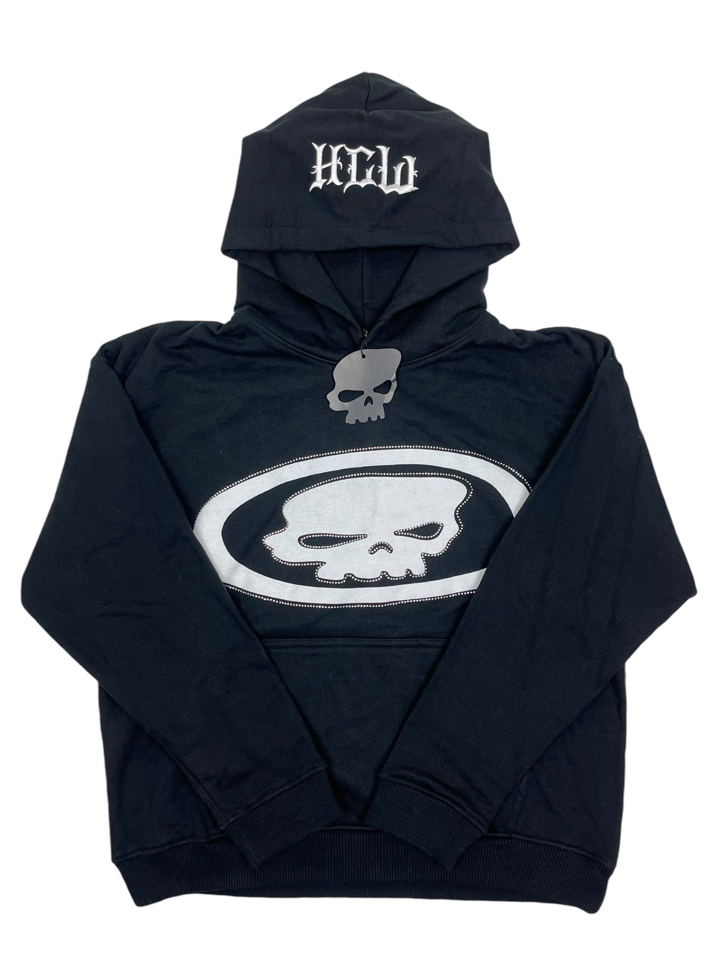 Heaven Can Wait X Hideyoshi Rhinestone Skull Black Hoodie (NEW) XS