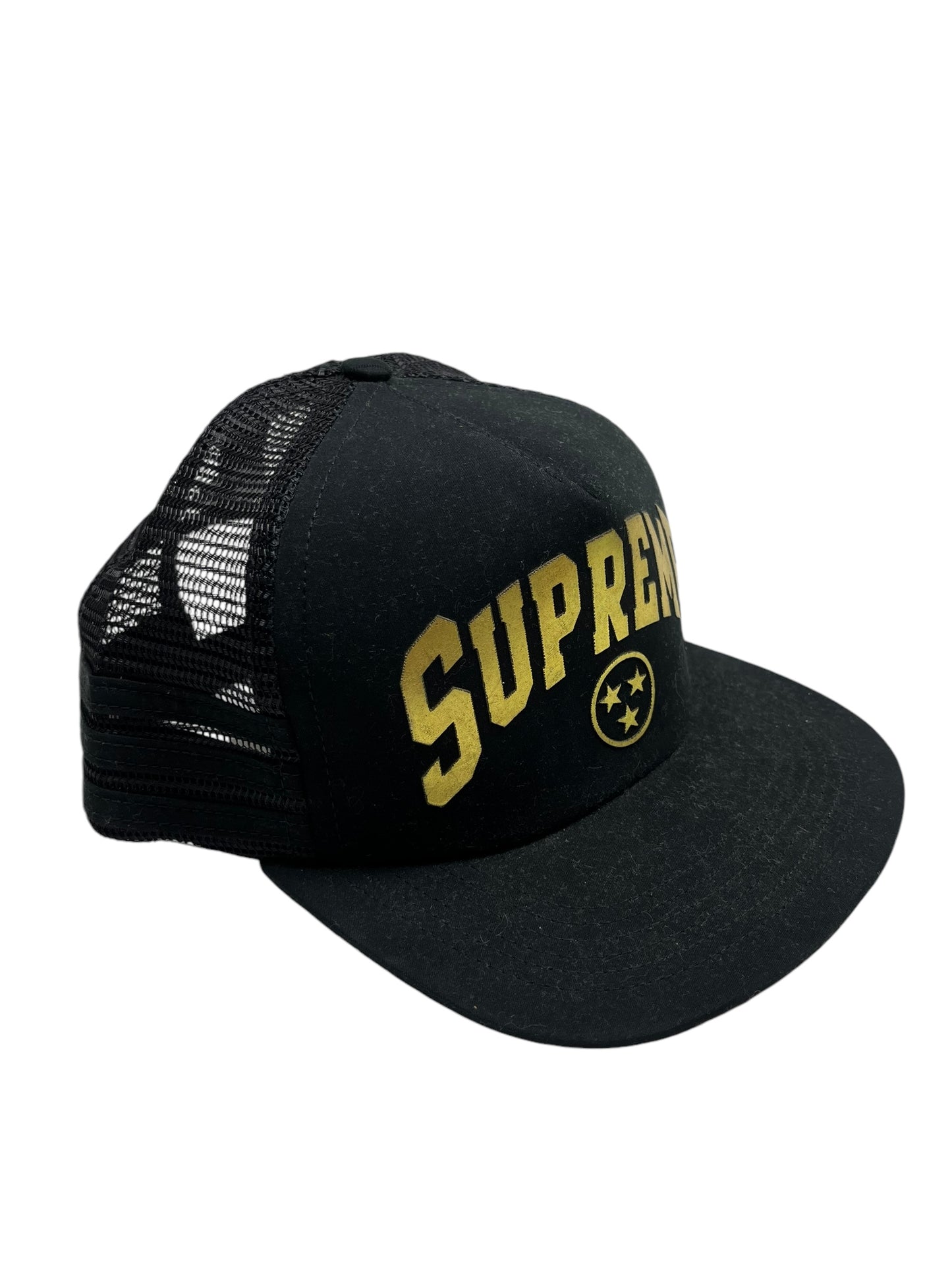 Supreme 3 Star Mesh Back 5 Panel Adjustable Hat - (NEW)