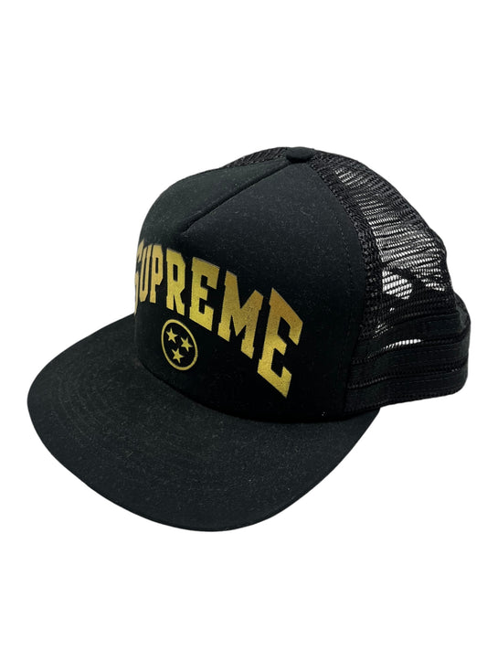 Supreme 3 Star Mesh Back 5 Panel Adjustable Hat - (NEW)