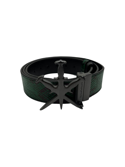 Unknown Dagger Reversible Belt Black/Green (NEW) L/XL