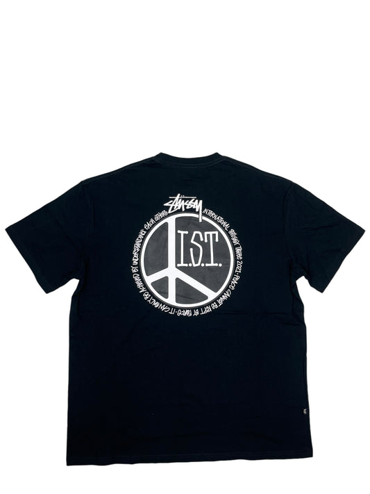 Stussy I.S.T Pocket Logo Black T Shirt (NEW)