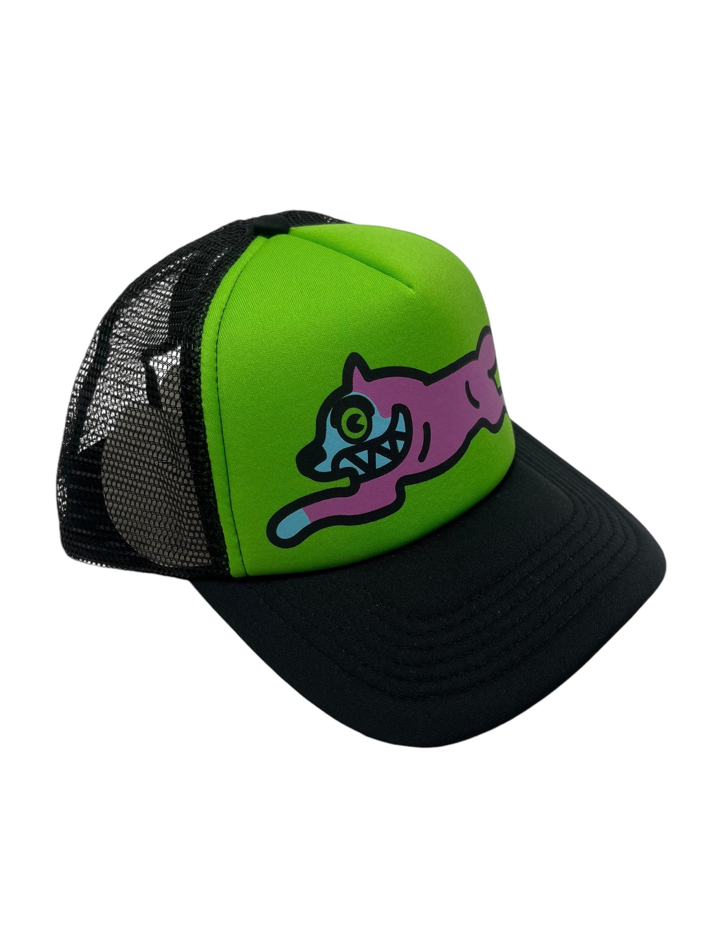 BBC Ice Cream Running Dog Green Trucker Cap - (NEW)