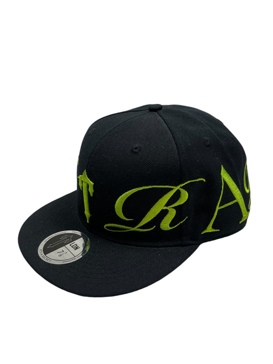 Trapstar Script Fitted Black Cap - (NEW) 7 7/8