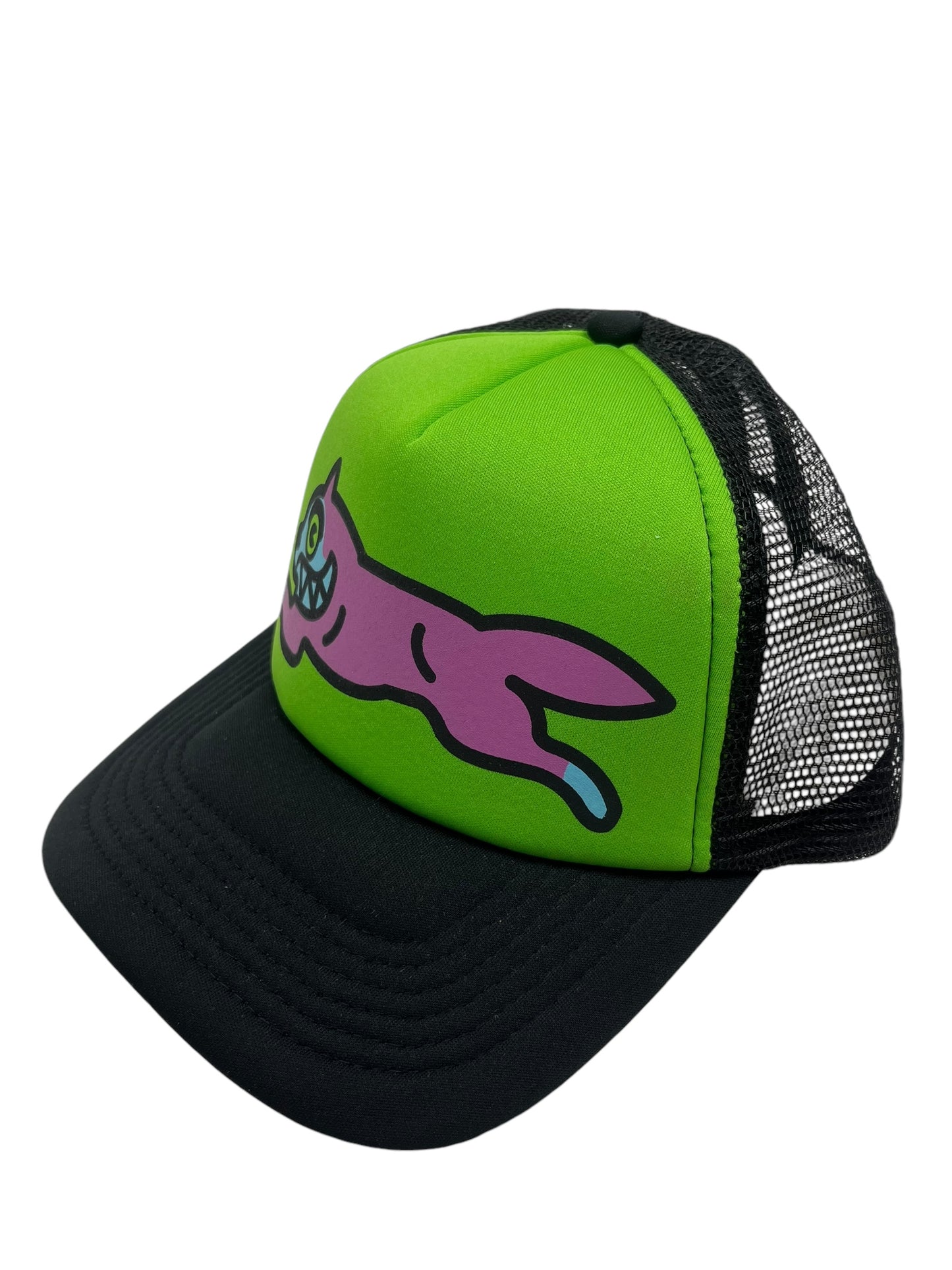 BBC Ice Cream Running Dog Green Trucker Cap - (NEW)