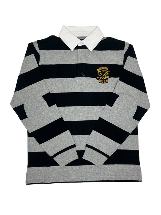 Billionaire Boys Club Striped Black/Grey Rugby Shirt - (NEW) M