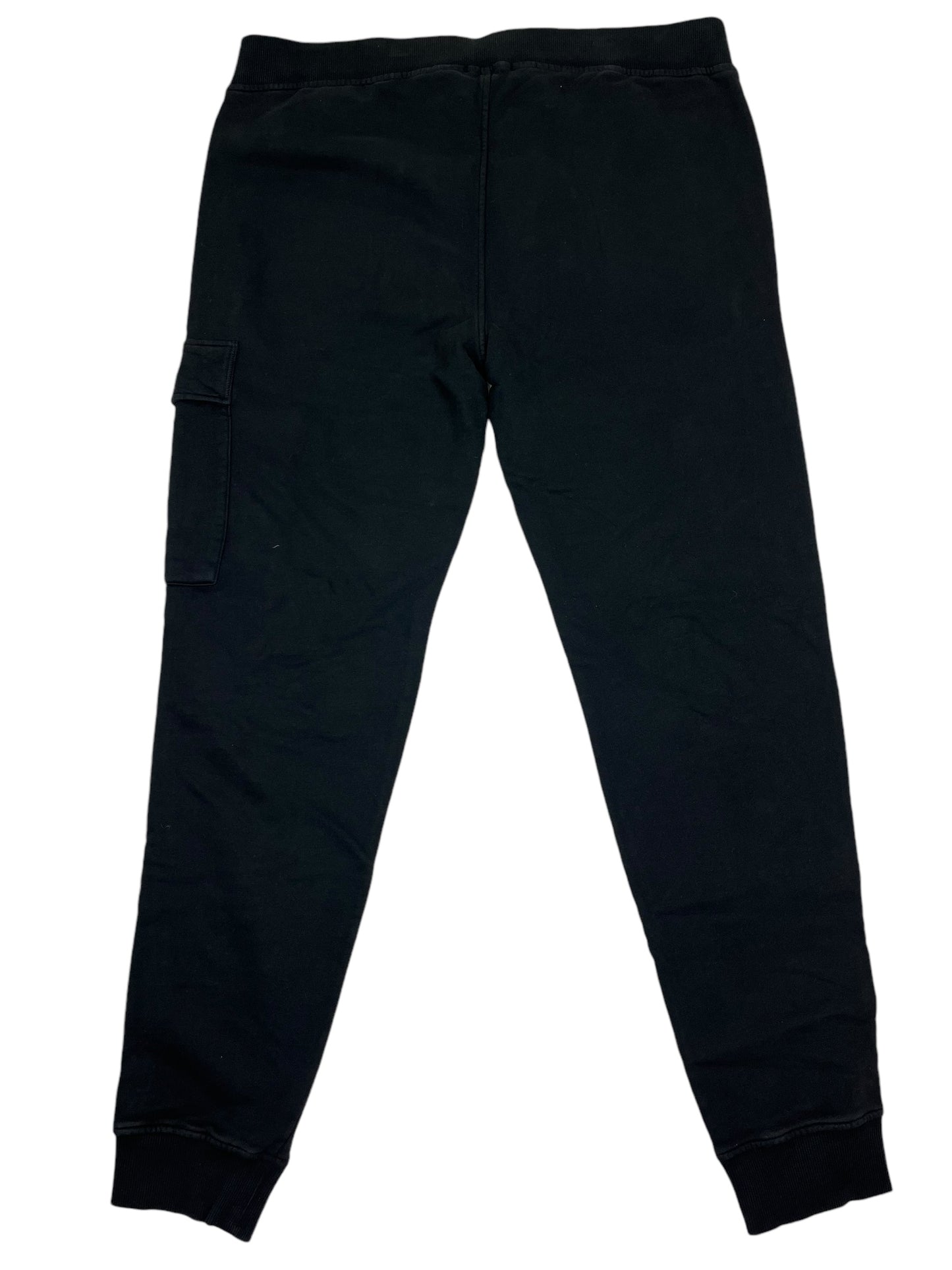 C.P. Company Fleece Cargo Sweatpants Black - (NEW)