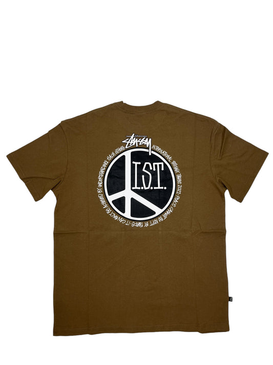 Stussy I.S.T Pocket Logo Brown T Shirt (NEW)