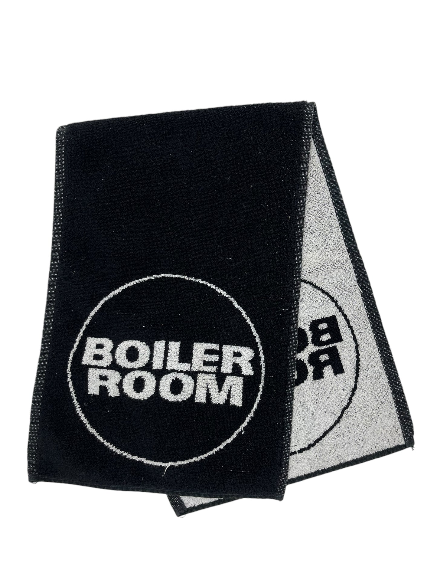 Boiler Room Logo Black Towel - (GRADE A)