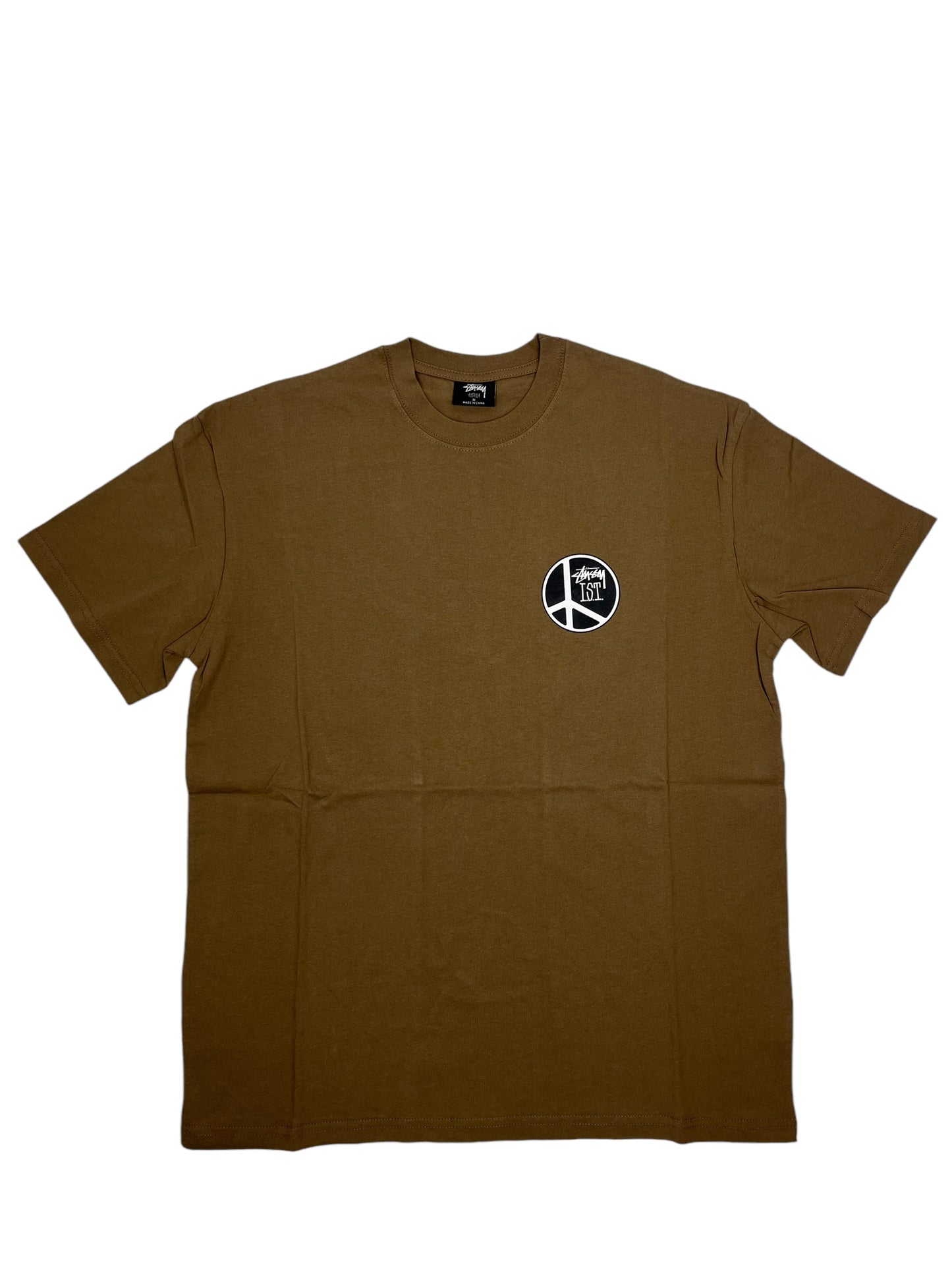 Stussy I.S.T Pocket Logo Brown T Shirt (NEW)