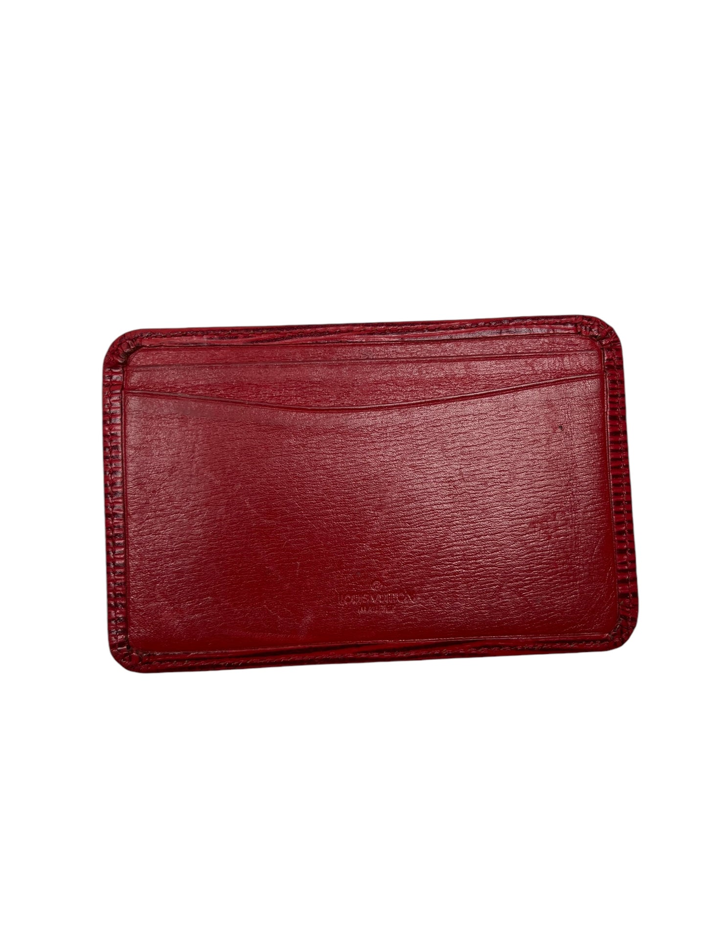 Louis Vuitton Red Card Holder - (GRADE A)