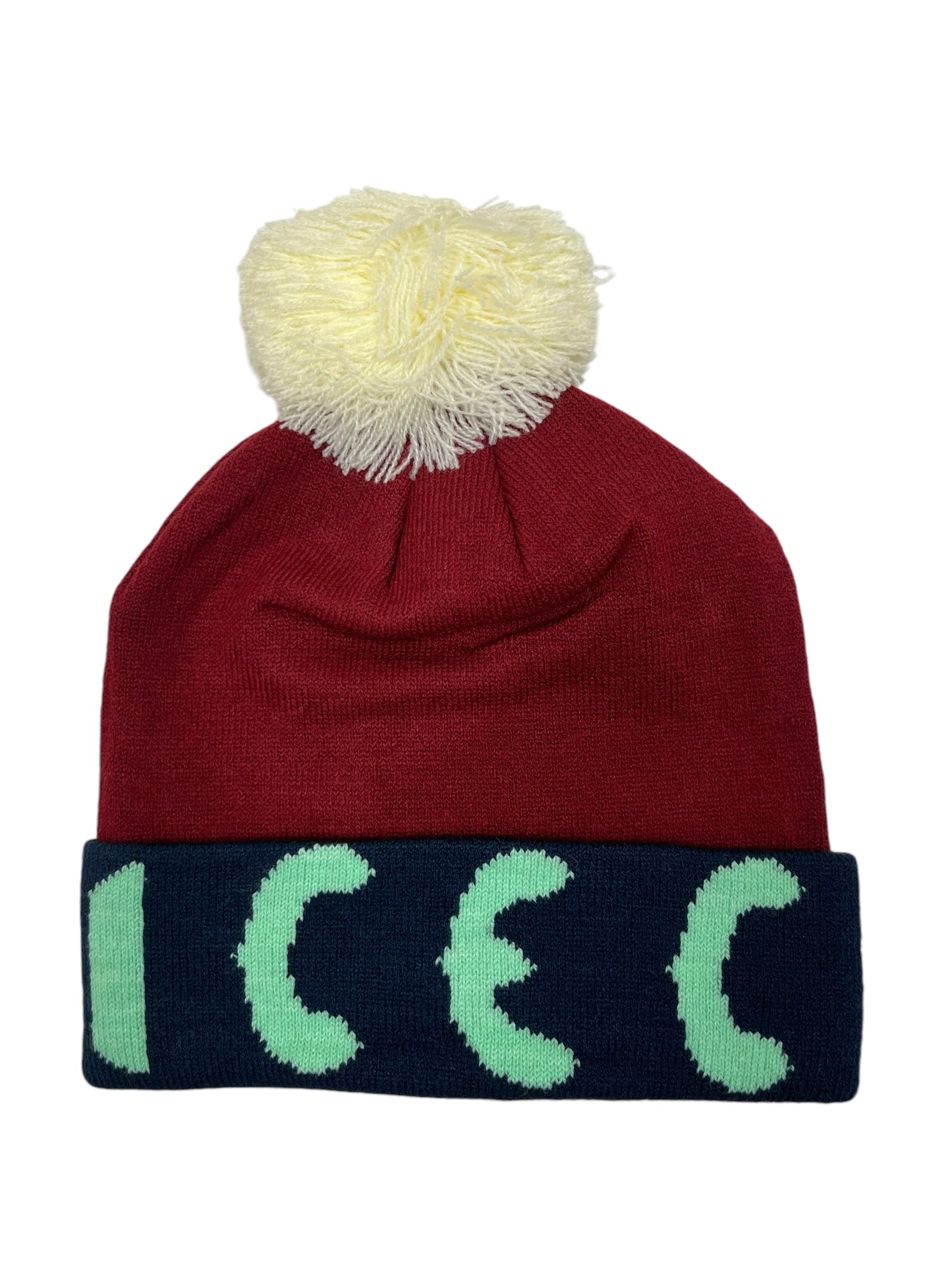 BBC Ice Cream Bobble Red Beanie - (NEW)