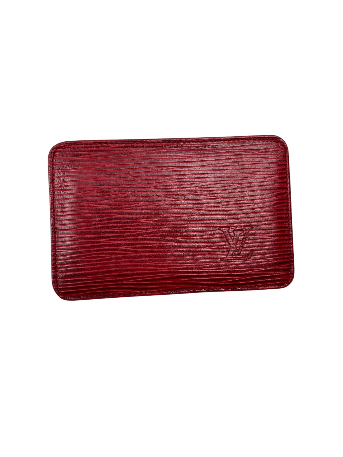 Louis Vuitton Red Card Holder - (GRADE A)