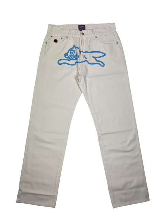 BBC Ice Cream Running Dog White Denim Pants (NEW)