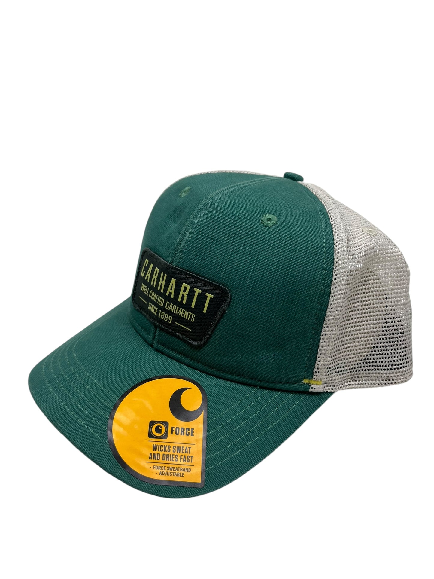 Carhartt Canvas Green Mesh Back Adjustable Cap - (NEW)