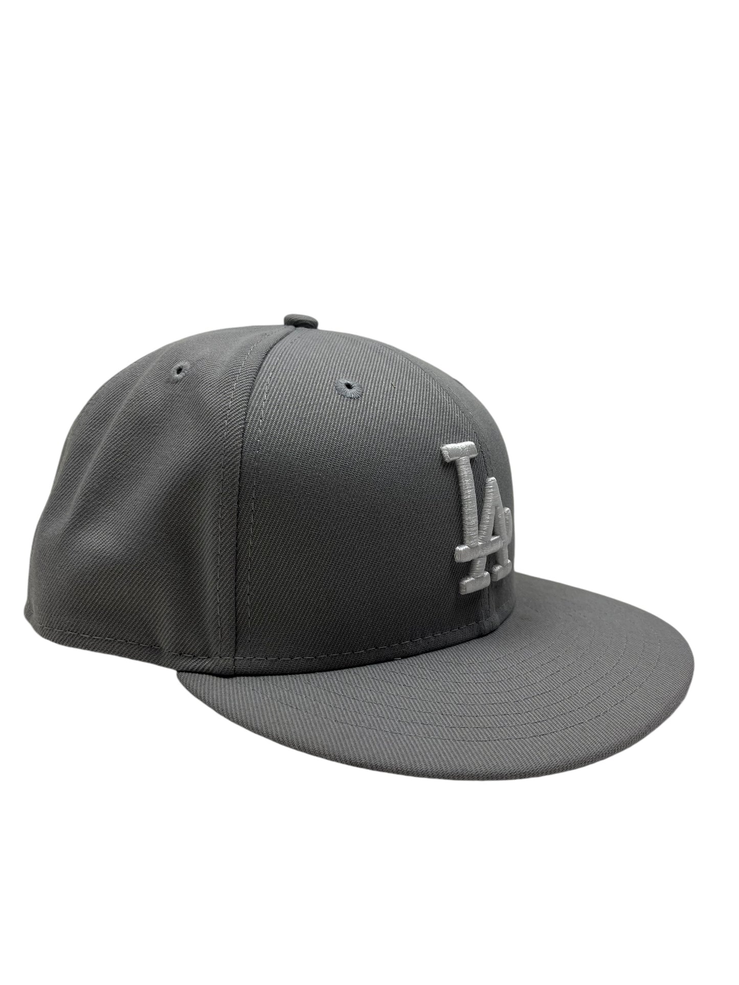 New Era LA Dodgers Grey Cap - (NEW) 7 3/4