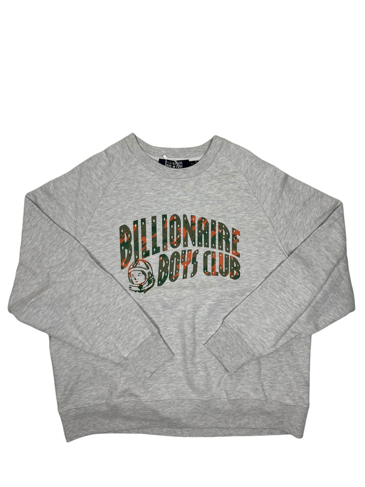 Billionaire Boys Club Camo Arch Logo Grey Crewneck (NEW)