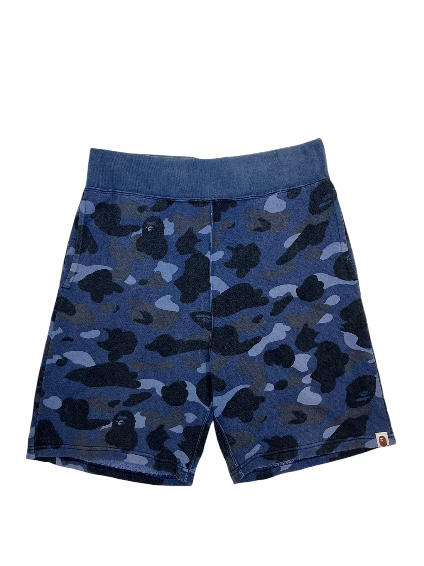 Bape Camo Shorts Blue - (GRADE A) L