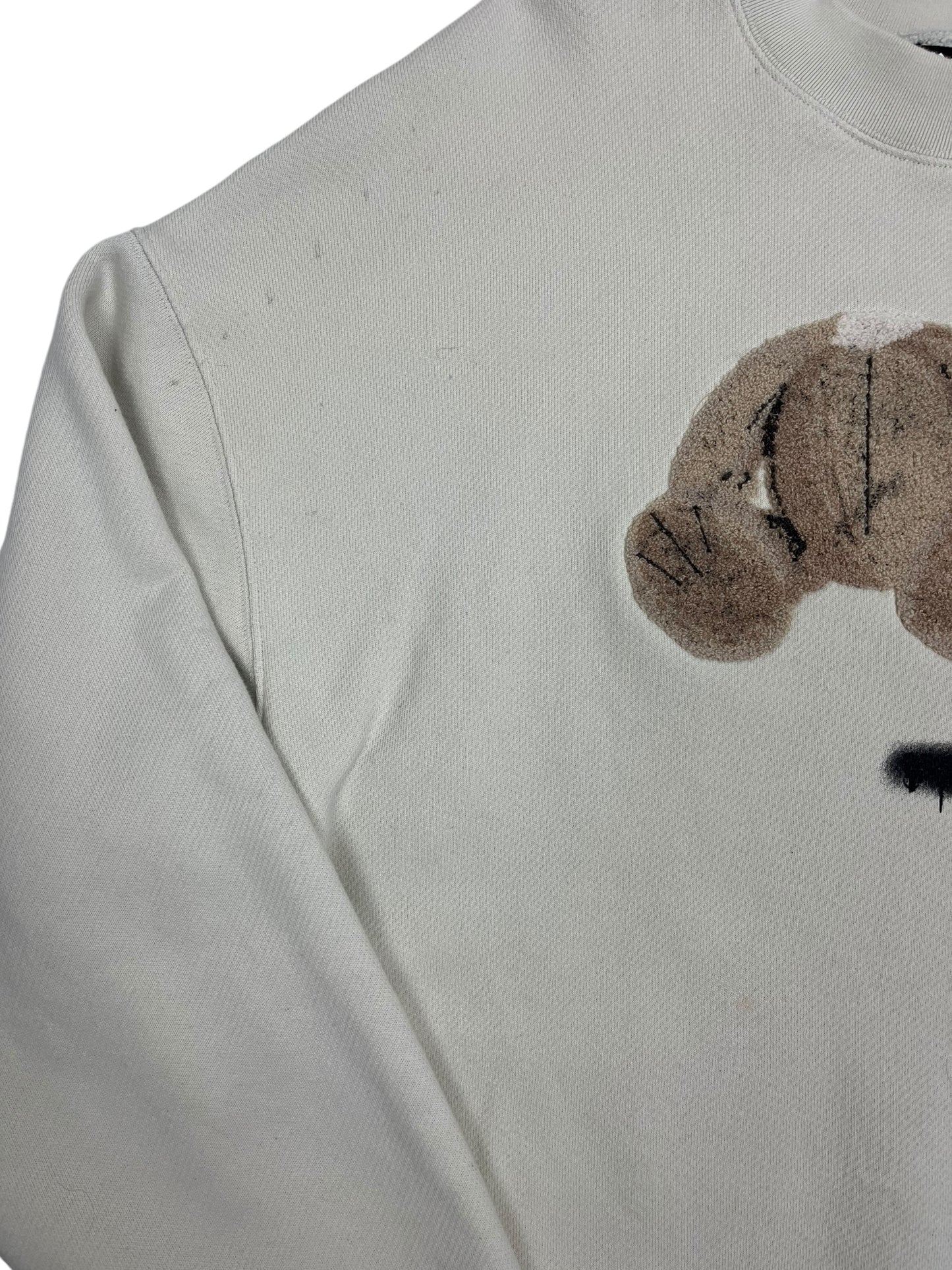 Palm Angels Bear Crewneck Cream - (GRADE A) M