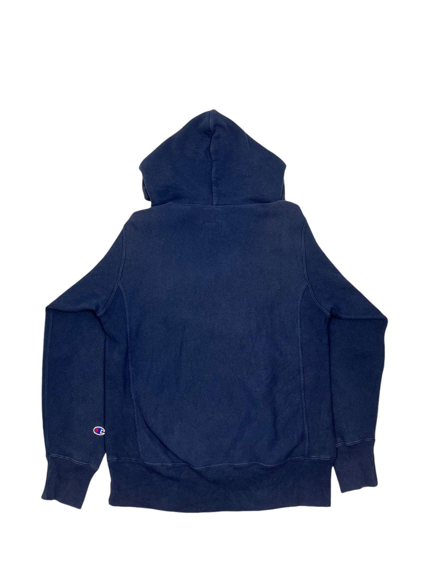 Stussy X Champion Arch Logo Hoodie Navy - (GRADE A) M