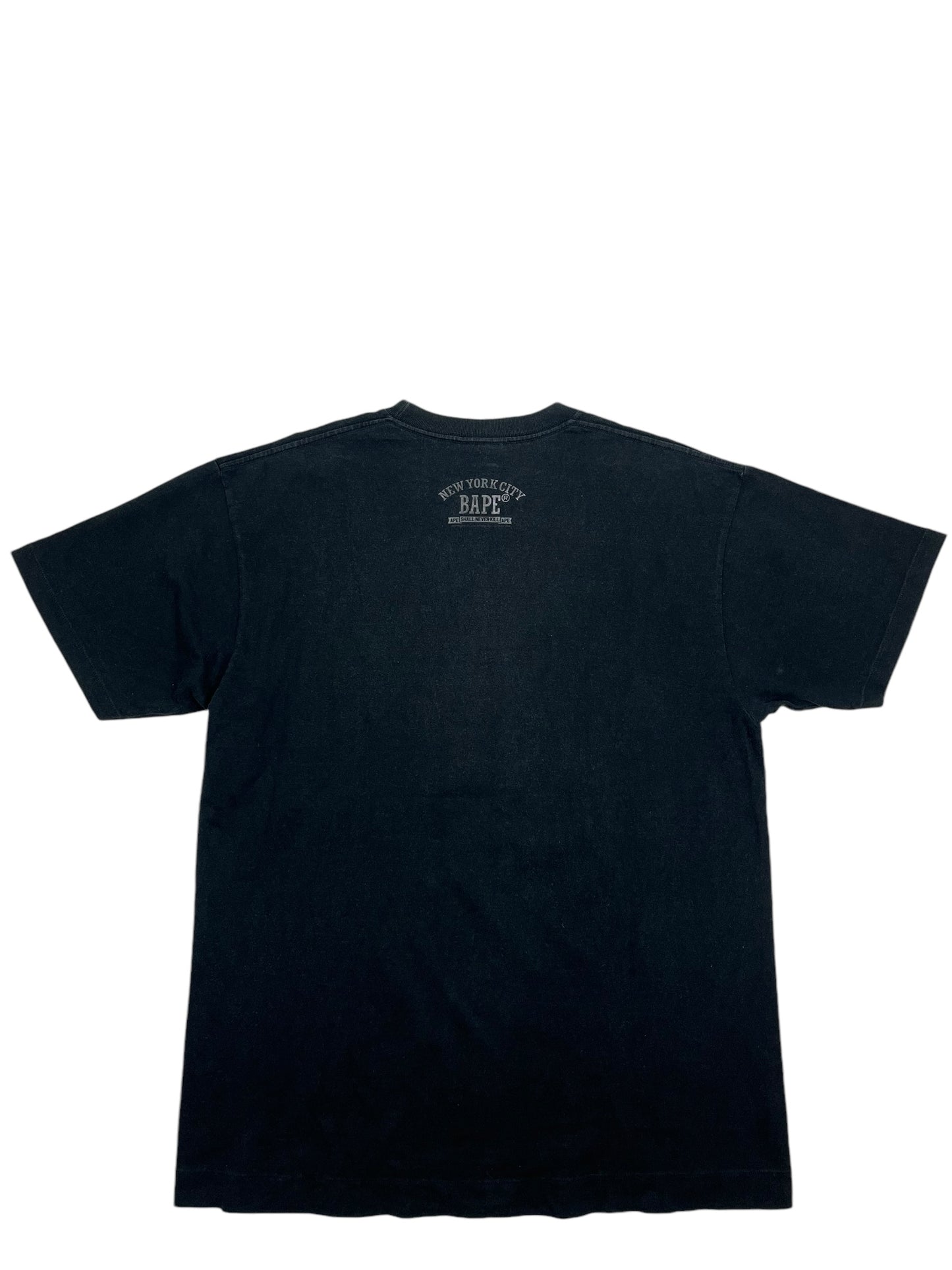 Bape Black Camo Ape T Shirt Black - (GRADE B) L