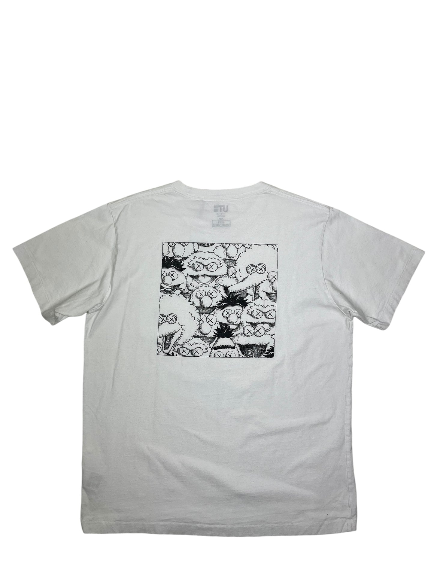 Kaws X Uniqlo X Sesame St T Shirt White - (GRADE A) L