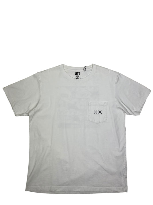 Kaws X Uniqlo X Sesame St T Shirt White - (GRADE A) L