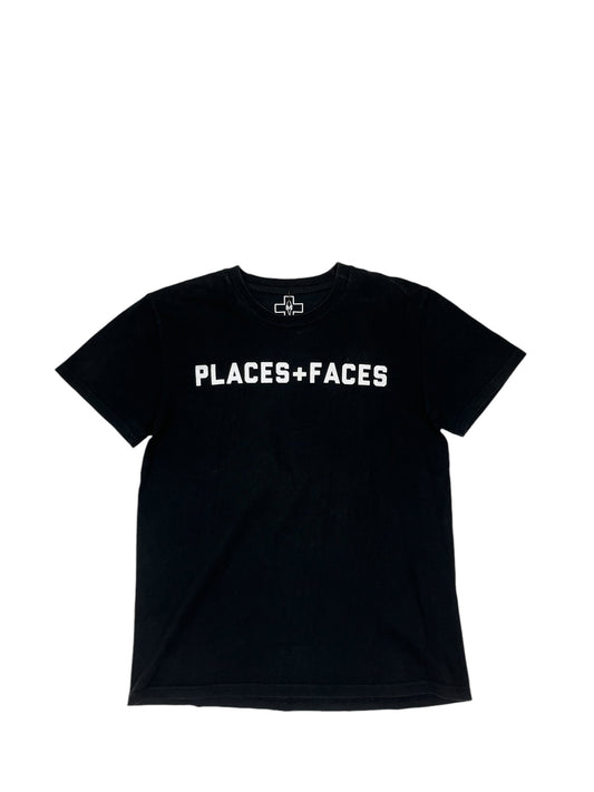 Places+Faces Classic Logo T Shirt Black - (GRADE A) M